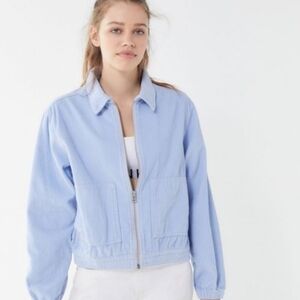 Urban Outfitters Corduroy Jacket  Women's Size Medium Pastel Blue Spring